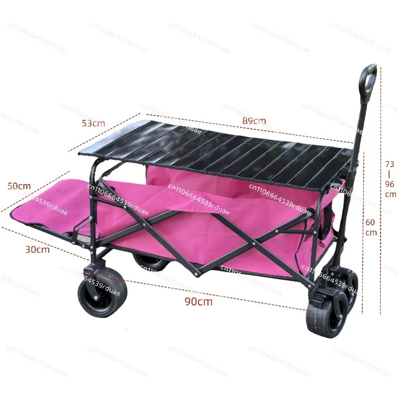 

Outdoor camp vehicle tank wheel stall portable cart foldable household pull goods