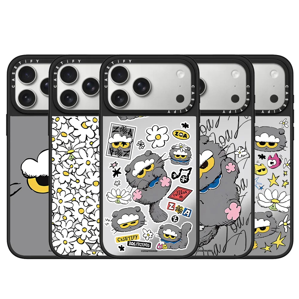 CASETiFY Co-brand ZO&FRIENDS Cloud Cat ZOA Series Cartoon Case for IPhone13 14 15 16 17 Pro Max Air Plus Magnetic Protect Cover