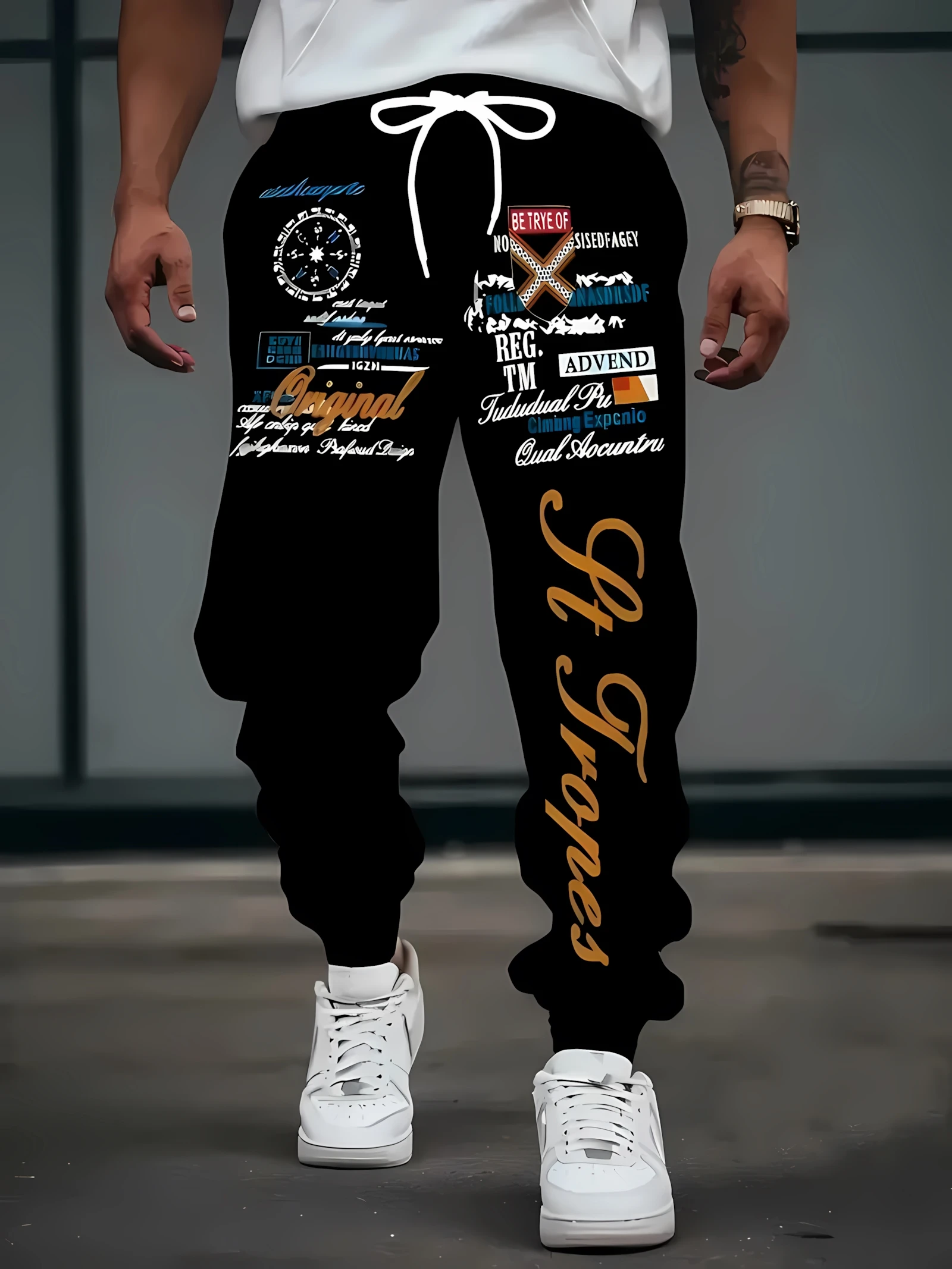 

The new men's trousers for Spring and Autumn 2025 feature street casual fashionable comfortable and soft 3D pattern printing
