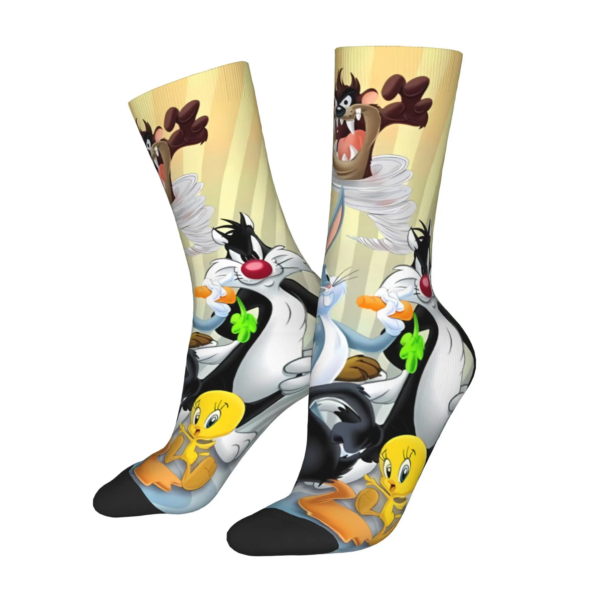 

Волшебные забавные мужские носки с изображением кролика, новинка весны, лета, осени и зимы, чулки