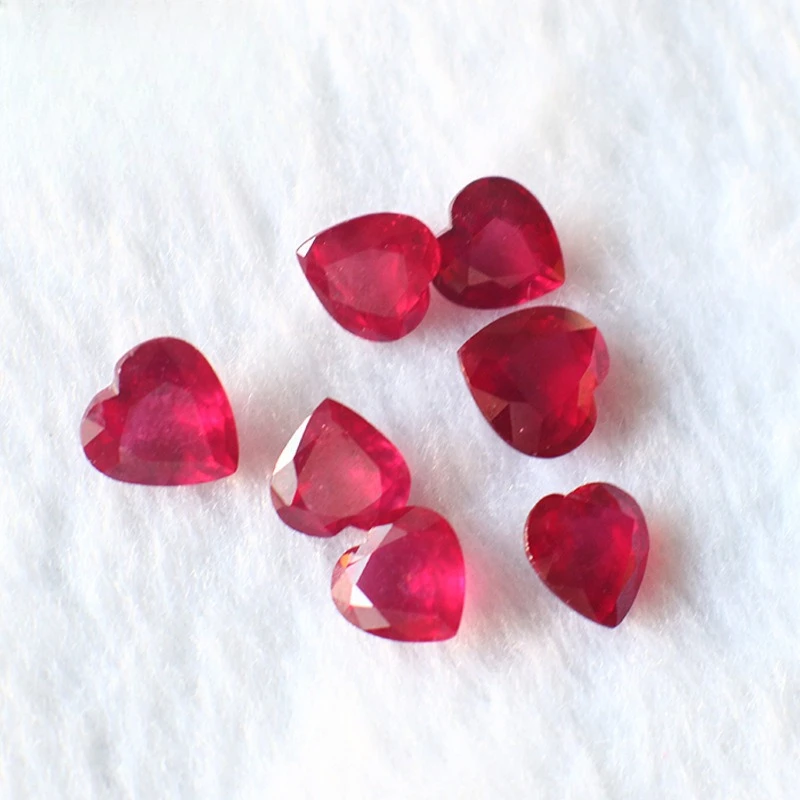 Heart Cut Pigeon Blood Ruby Raw Stone Fine African Gemstone For High Grade Ring Pendant Inlay Use