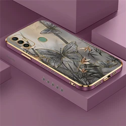 Butterfly Phone Case For Infinix Tecno Spark 10 7 8 6 go 5 Air Pova 3 2 4 Pro Camon 18 30 Premier Flower Silicone Soft Cover