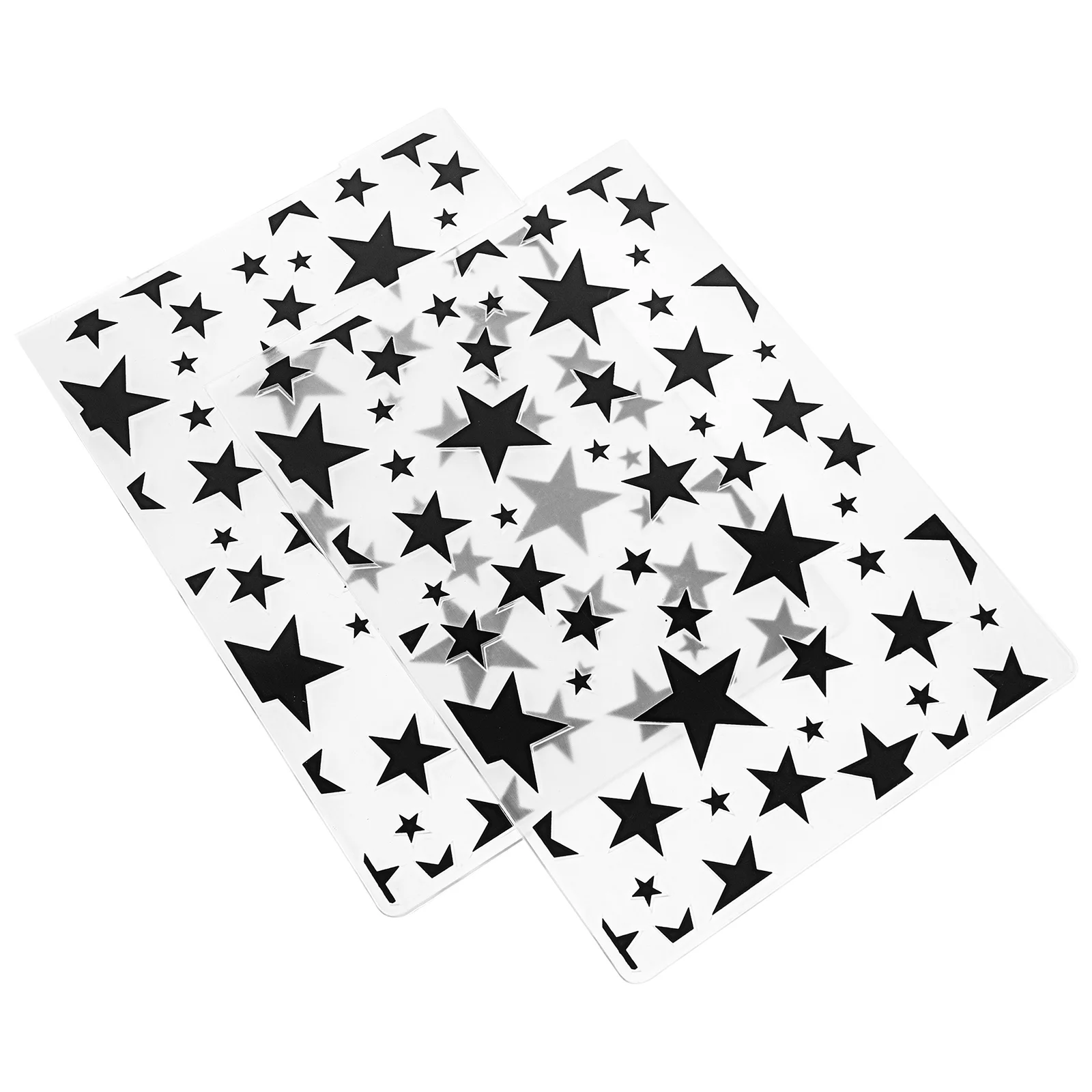 2 Pcs Pentagram Template Cake Decors Decorative Stencils Decorating American Flag Star Templates for Painting Supplies Printing