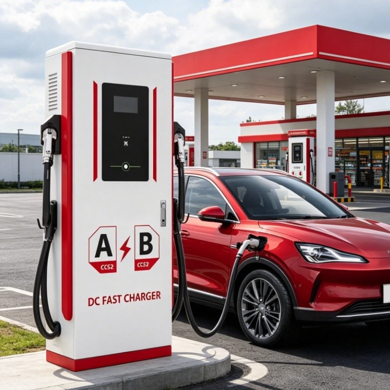 YUGONG 120kw Electric Vehicle Charger Fast Commercial Floor Installation Electric Charging Station Pile 100kw Output Power