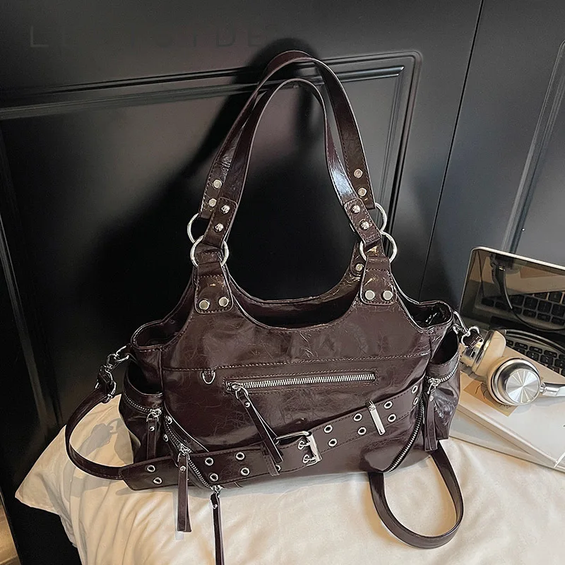 

Левая сторона, женская маленькая сумка через плечо из искусственной кожи, 2024, роскошная дизайнерская новая брендовая трендовая роскошная женская винтажная сумка на плечо, сумки