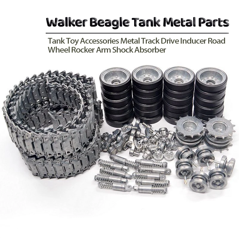 Walker Mastodon 3839-1 Henglong Tank Toy Accessories Metal Track Drive Induced Road Wheel Rocker Arm Shock Absorber