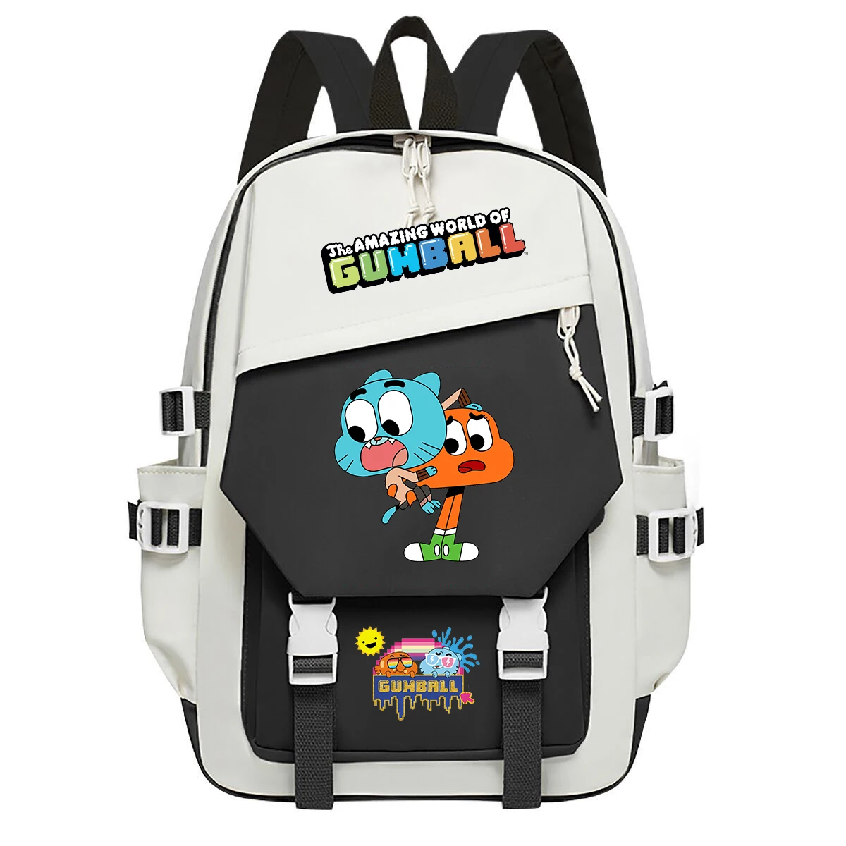 The Amazing World of Gumball Printed Backpack Men Women Nylon Travel Backpack Fashion Outdoor Rucksack Boys Girls School Bags