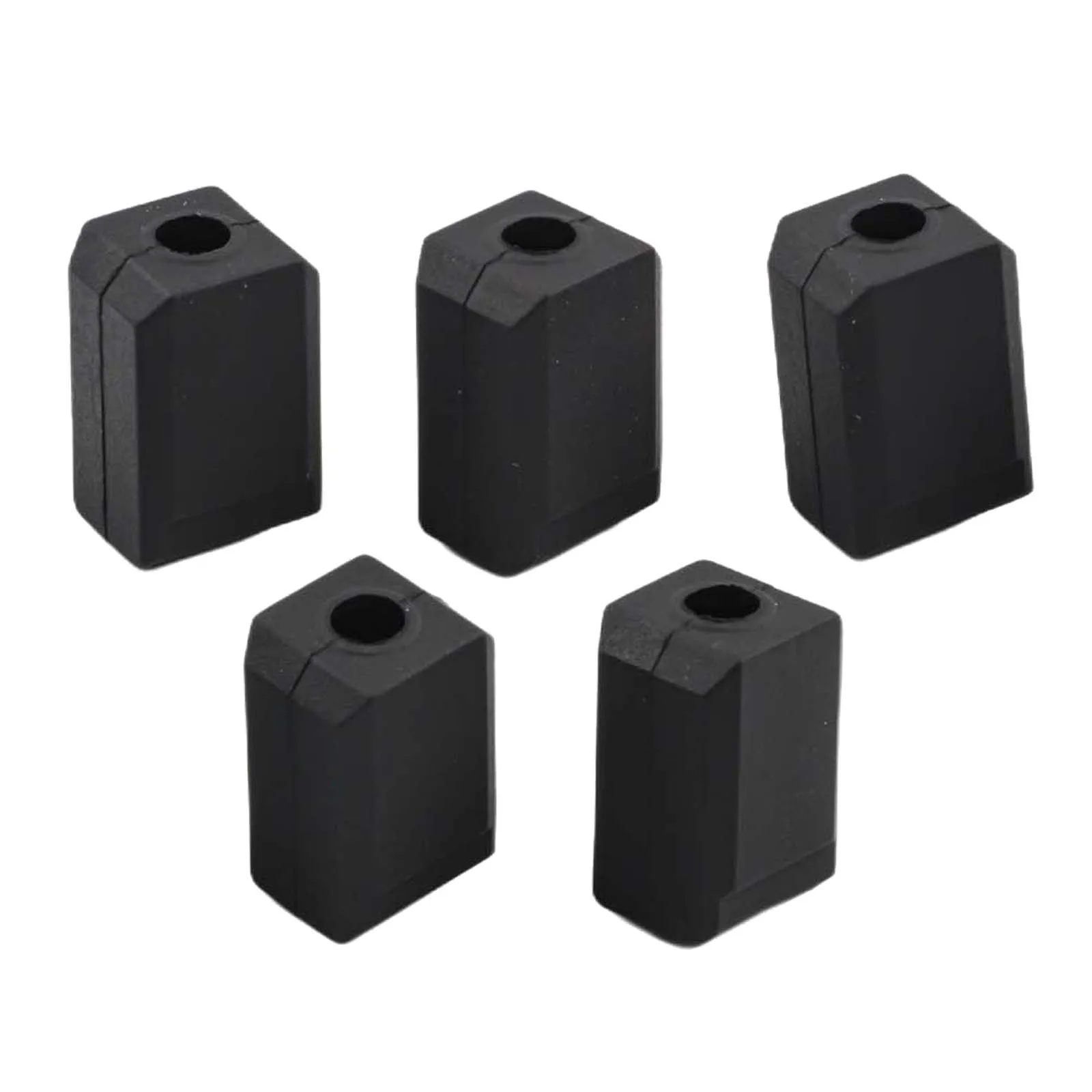 5PCS Bla/ck Silicone Socks Heat Resistant Cover For Bambu La/b P1 For X1 Ser/ies Extruder Heated Block 3/D Prin/ter Parts