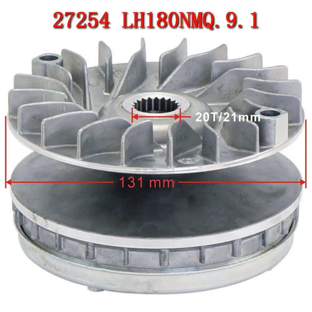 Przednie koło pasowe sprzęgła CVT do motocykli 27254 180NMQ.9.1 do skuterów Linhai Yamaha 400 Keeway Jinlang Feishen Akcesoria do quadów