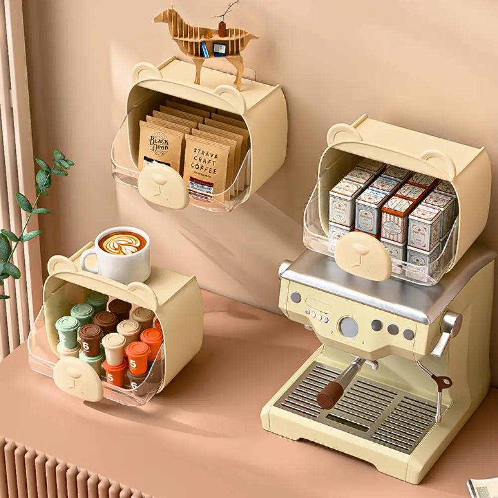 

New Wall Mounted Storage Box Space Saving Large Capacity Hanging Organizer Holder Dustproof Household Storage Rack