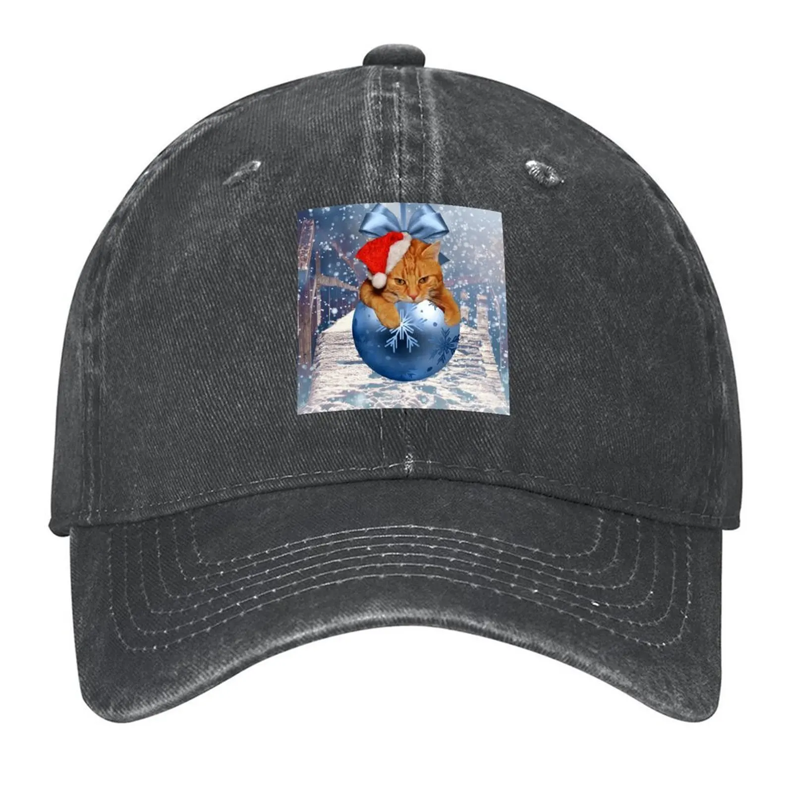 

Christmas Cat Baseball Cap Luxury Man Hat hiking hat party Hat Cosplay Hats Woman Men's