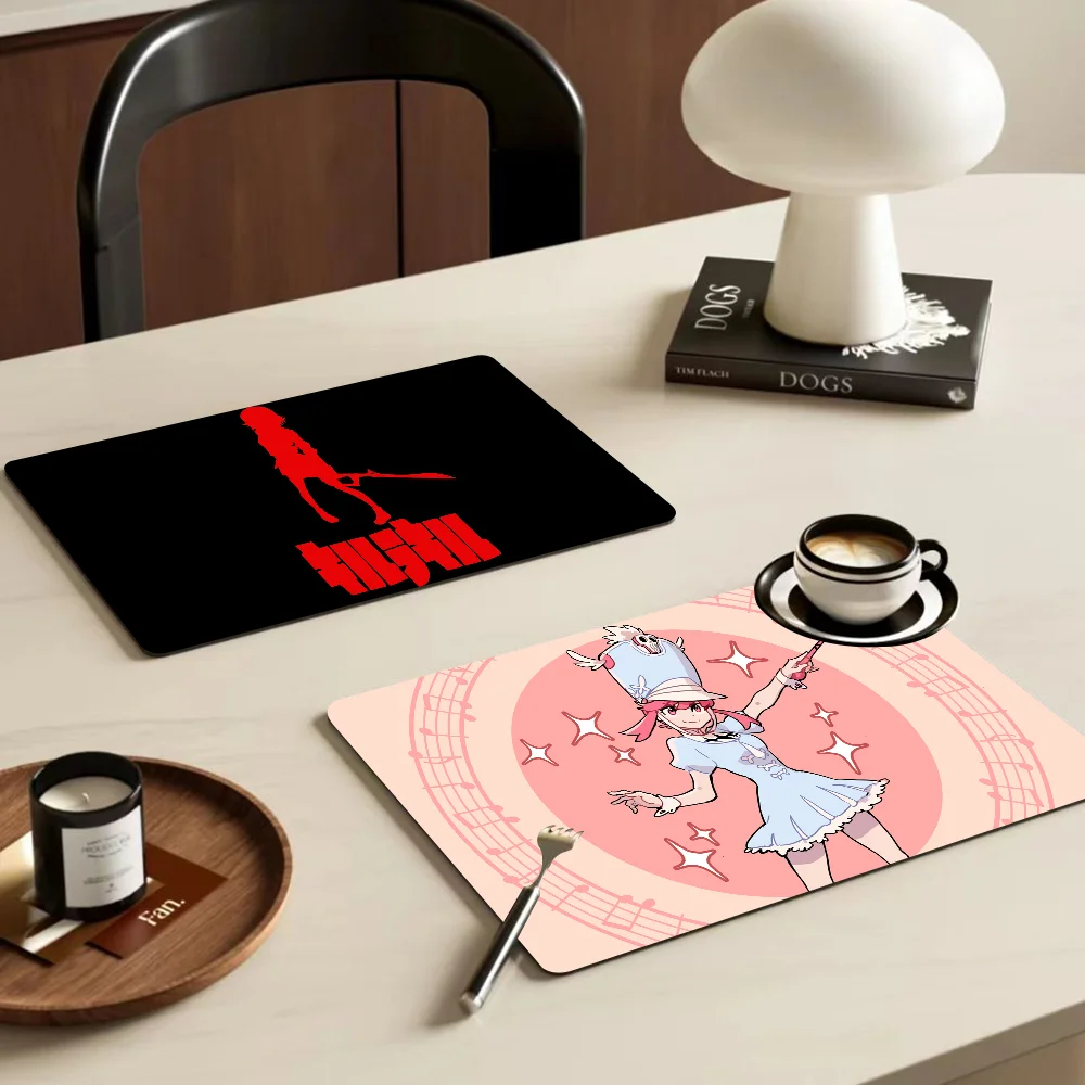 Kill La Kill Anime Exquisite Kitchen Drain Pad Super Absorbent Dinnerware Placemat Desktop Decor Pads Drying Rug Bathroom Mat