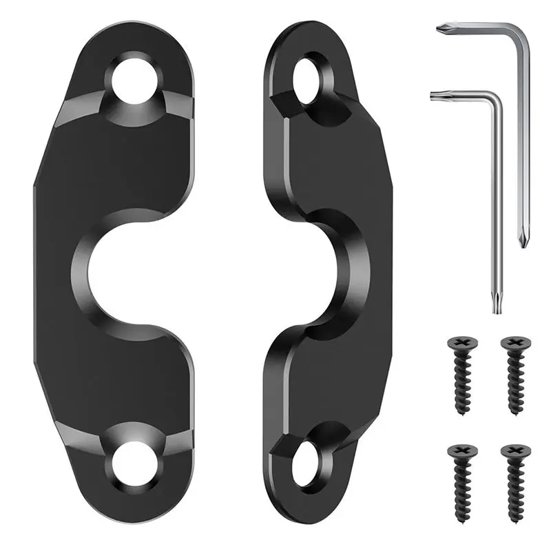 Durable-Sun Visor Clip Repair Kit Aluminum Alloy Black Anodized Replacement For Jeep Wrangler JK 2018 JL Wrangler 2018