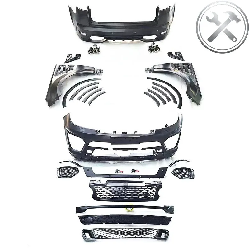 

Sport 14-17 Upgraded SVR Style Full Body Kit Front Rear Bumper Exterior Mod Replacement Parts