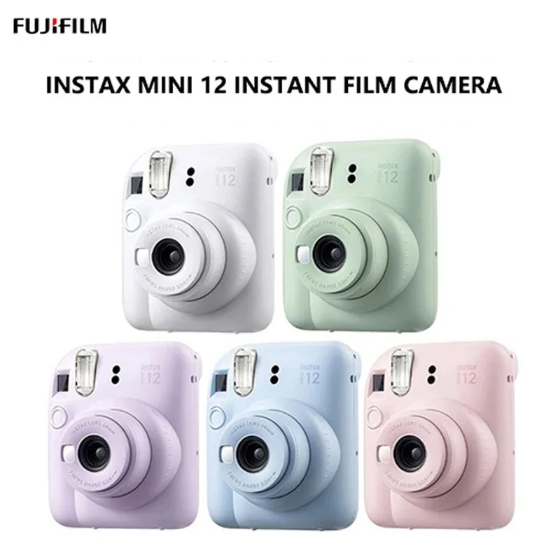 Original Fujifilm Fuji instant Instax Mini 12/Mini SE Instant Film Photo Camera Films Camera With Print Cameras Set Camera Bag