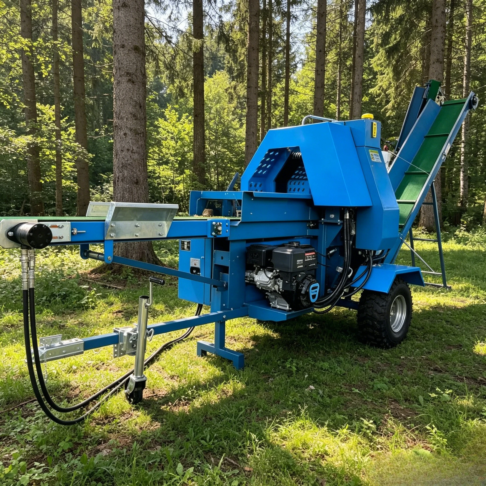 Multi Functional Wood Splitter Firewood Processor Horizontal Hot Sale Wood Splitter Log Splitter 25t for Sale Customized