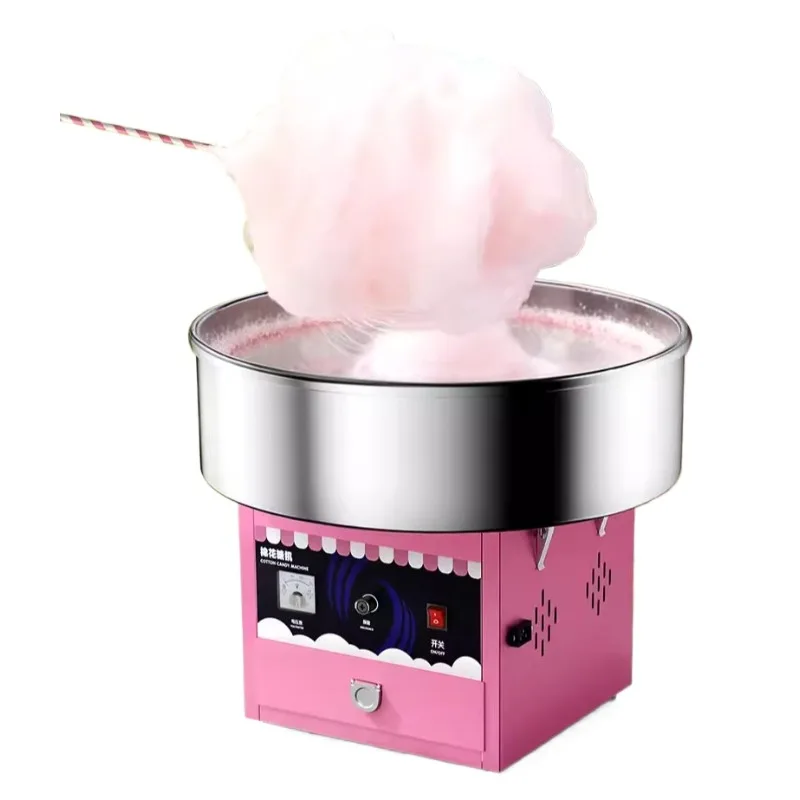 

Автоматическая коммерческая машина для приготовления сахарной ваты, электрический аппарат для создания декоративной ваты для уличных торговцев, для детей, для домашнего использования
