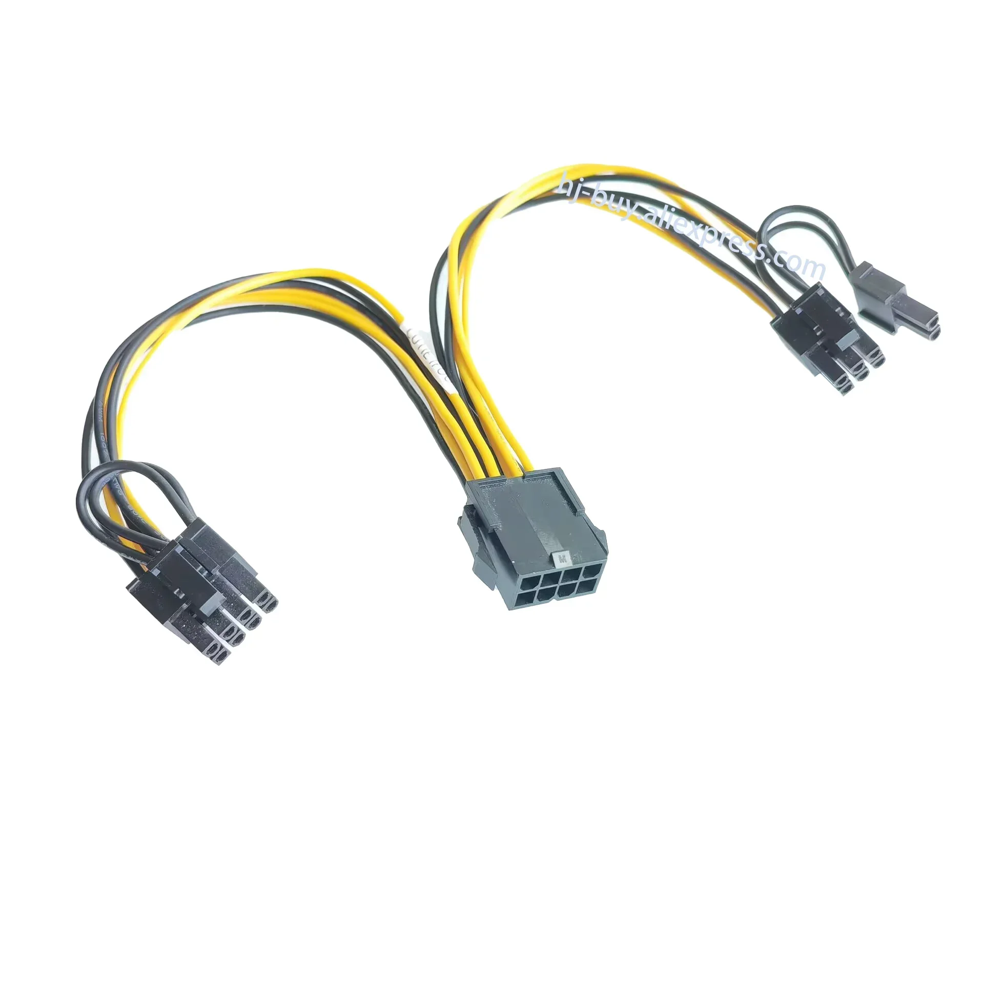 Computer Mainboard CPU 8pin Female To GPU Graphics Card Dual PCI-E PCI Express 8p ( 6+2 Pin ) Male Power Cable 18AWG Wire 20cm