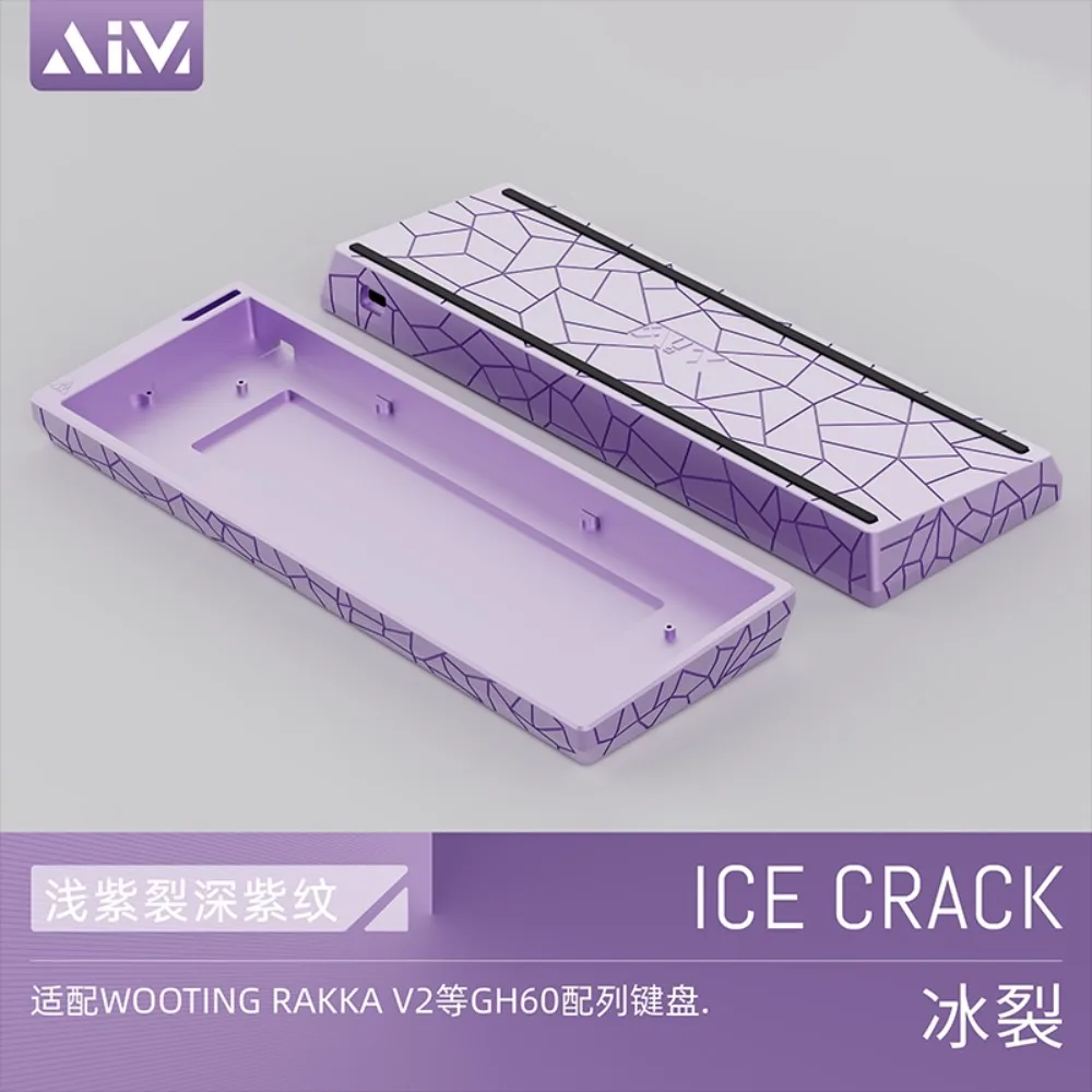 

AIM60 Ice Crack Keyboard Shell 60% Layouts Aluminum Alloy Personalization Gaming Accessories for Magnetic Switch Keyboard Gifts