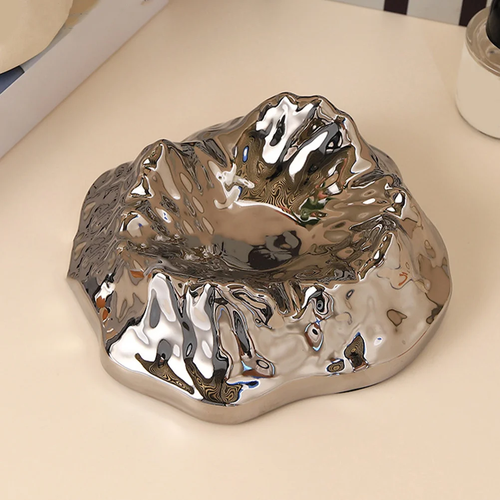 

Volcano Shaped Ashtray Creative Decorative Tabletop Ornament For Home Office Bar Hotel Indoor Outdoor Use