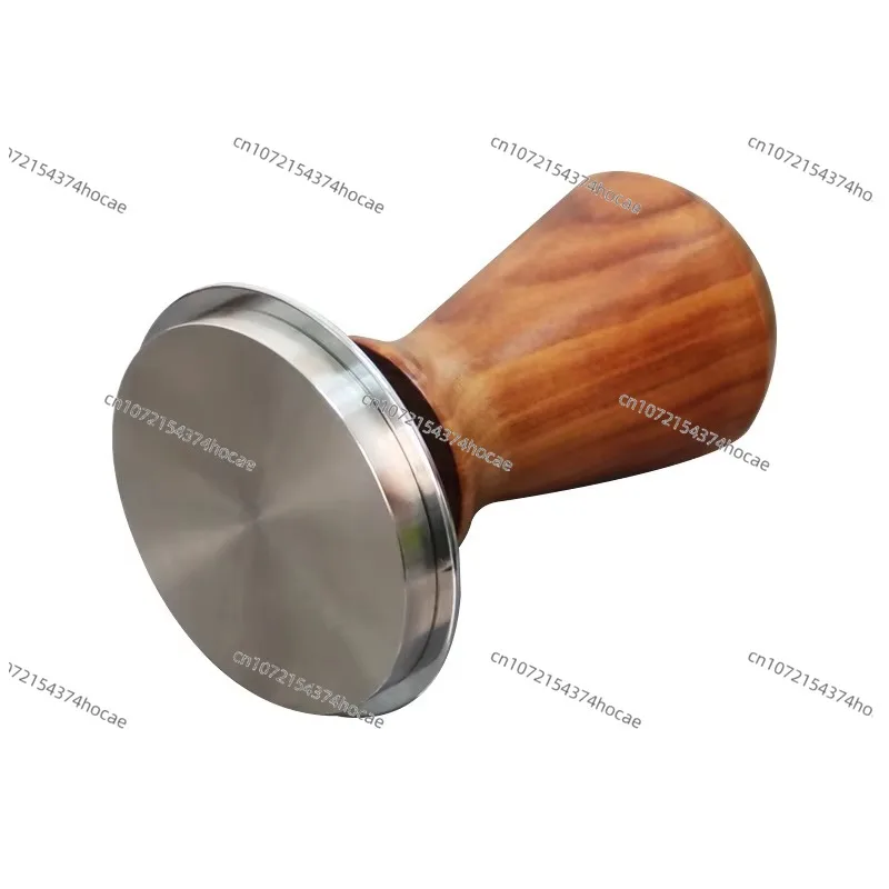 Solid wood constant pressure durable press tamping espresso intelligent stainless steel base wooden coffee pot