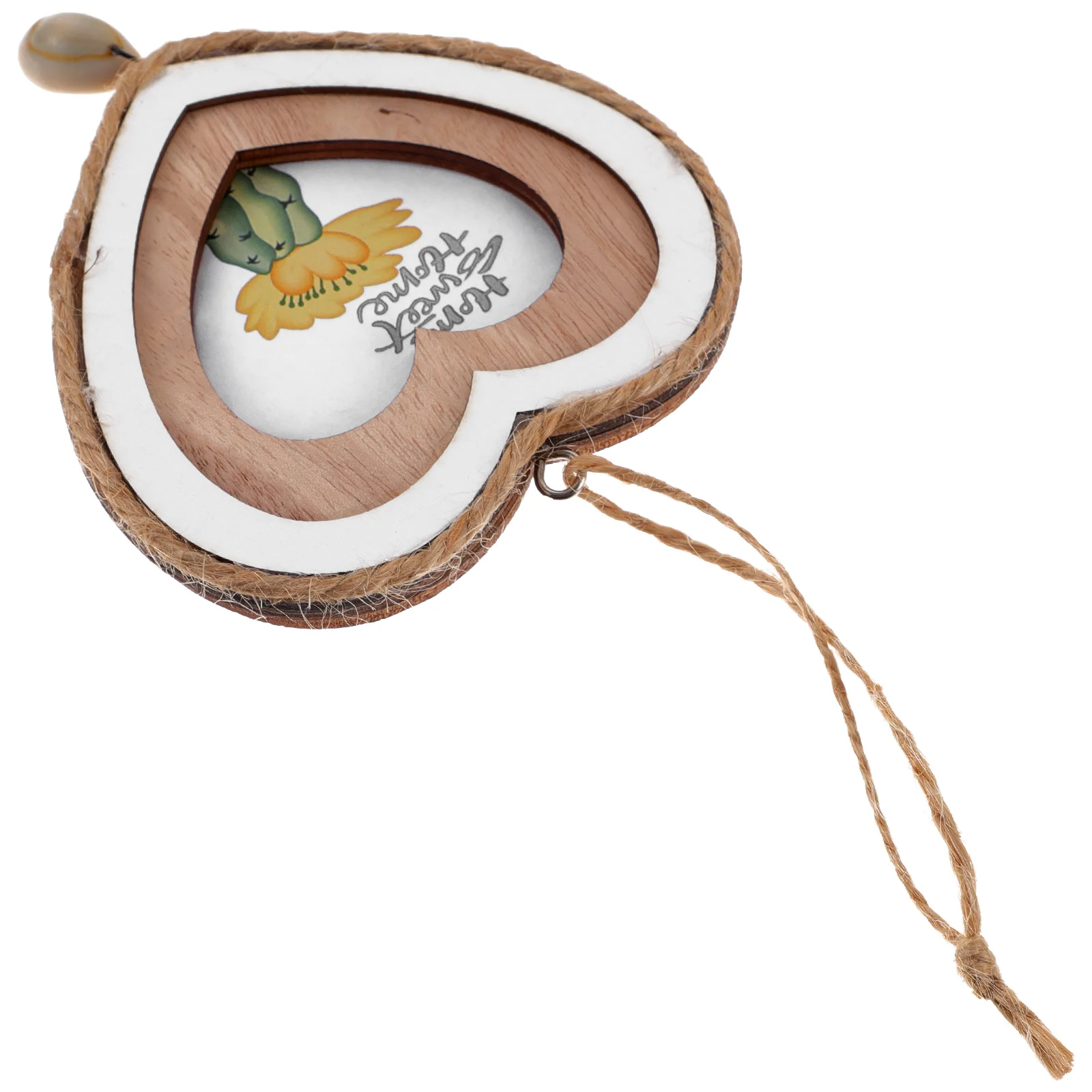 

Wooden Photo Frame Pendant Mini Picture Frames for Pictures Valentine Ornaments Valentines Valentine's Day