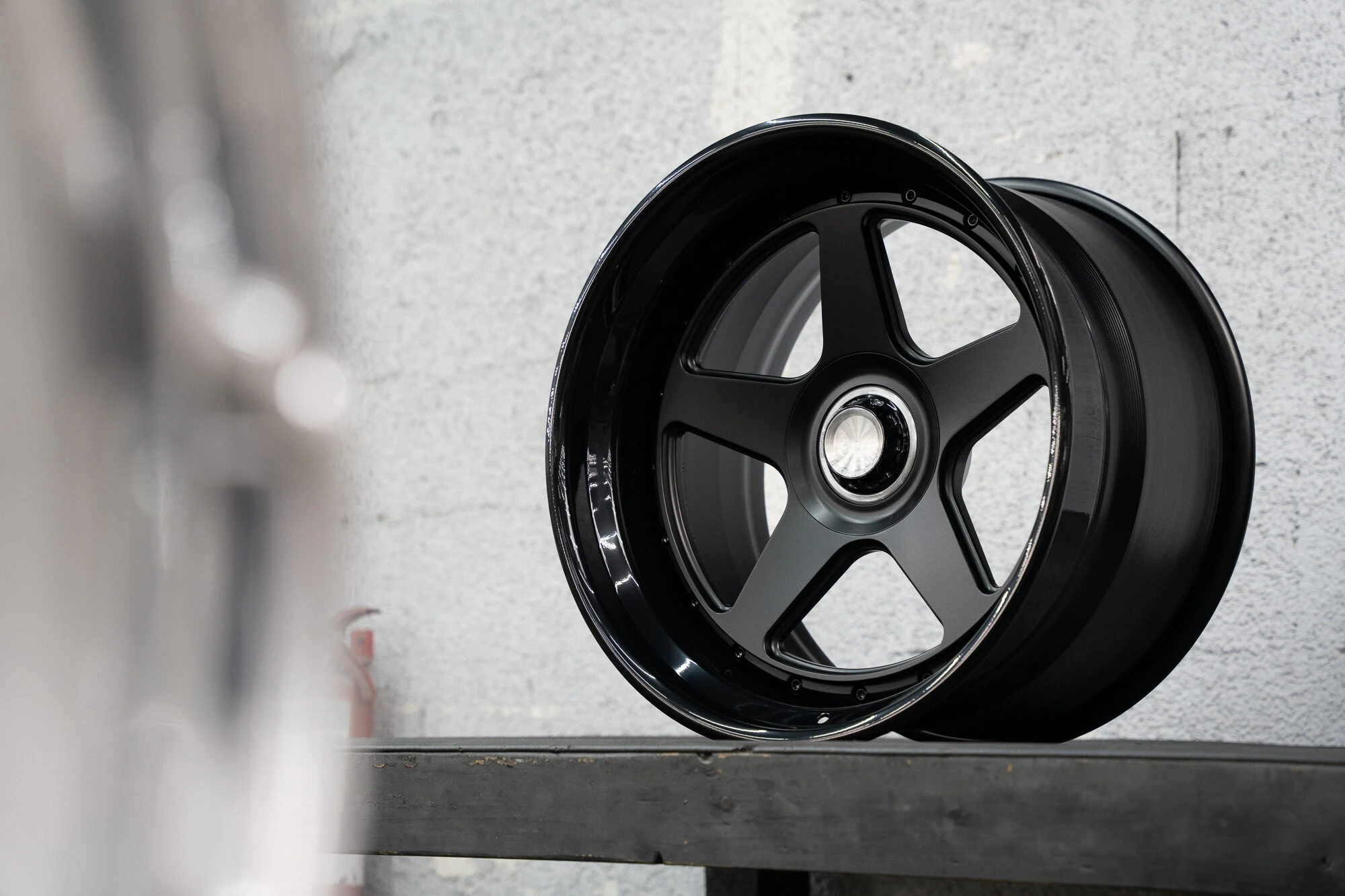 

for Inch Forged Aluminum Rim Five Spoke Black 3Piece Car Wheels Hub Caps Luxury high-end customization