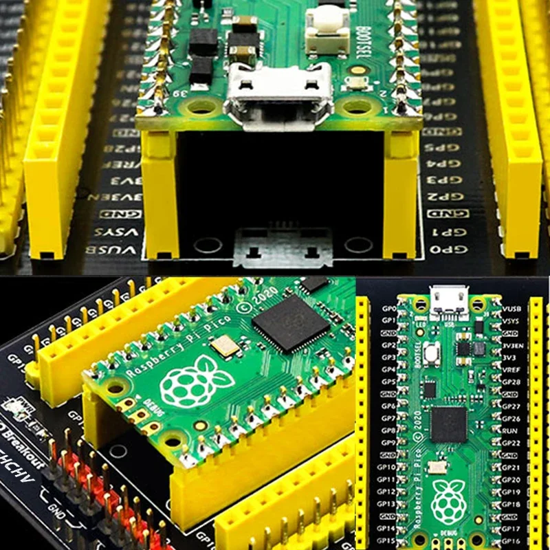 Raspberry Pi Pico GPIO Breakout Extender, placa de expansión DIY, Pin macho y hembra con interruptor para RPI Peak W