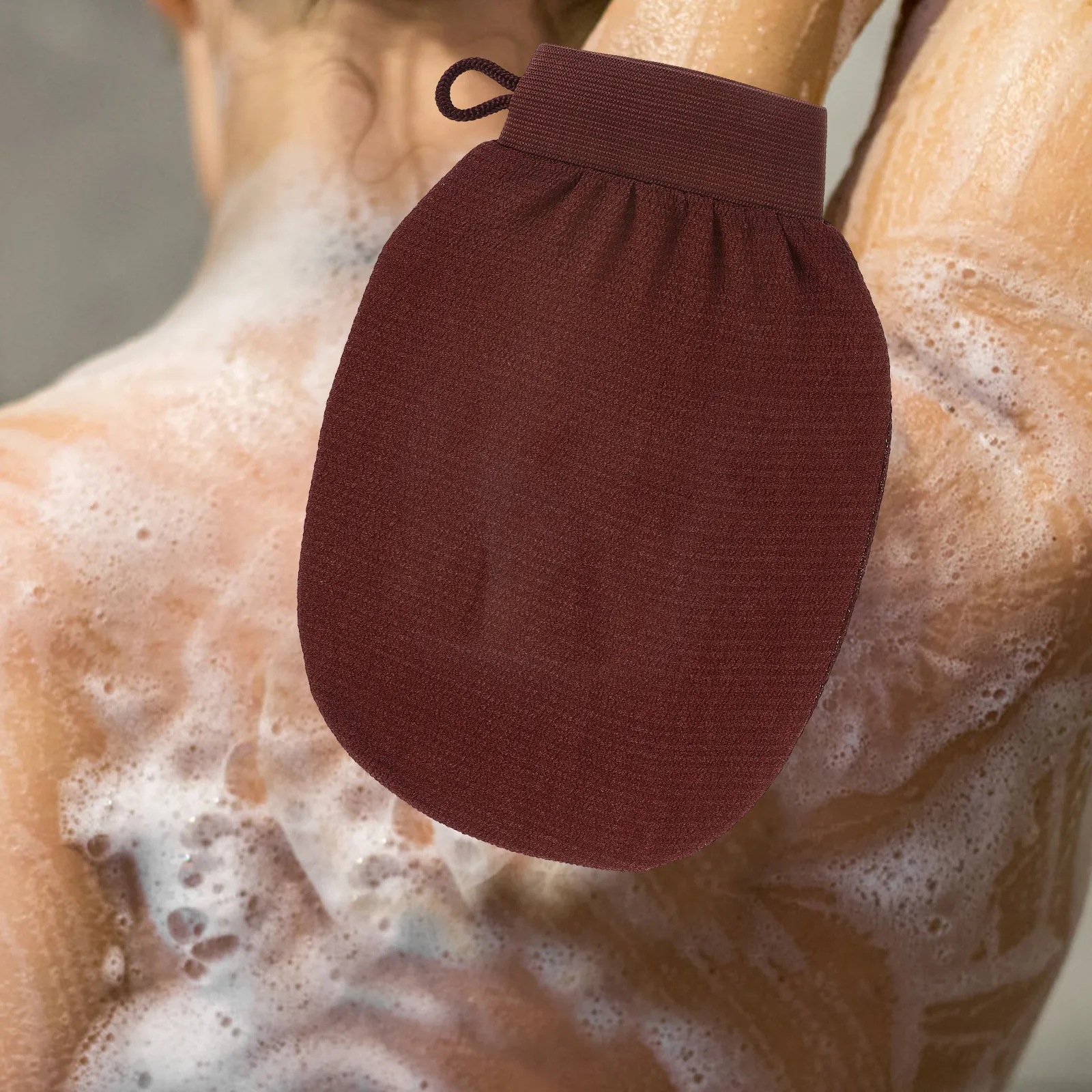 

2 шт. отшелушивающих перчаток для душа, однотонные, для нежного массажа и глубокого очищения кожи в душе