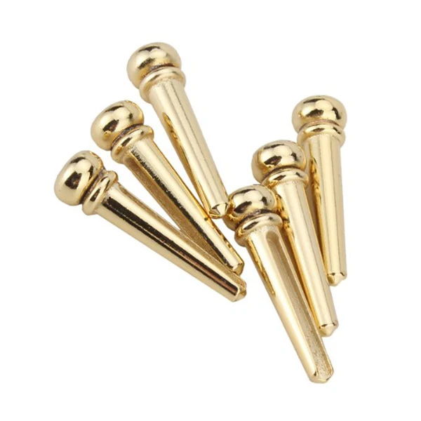 

Brass guitar bridge pin Guitar end pin Guitar pin set Brass guitar pin