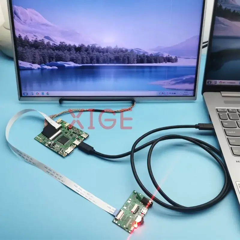 Kit DIY Driver Controller Board For B133XW01 V0/V1 B133XW02 V0/V1 40Pin LVDS USB-C Mini-HDMI 13.3" TYPE-C Laptop Screen 1366x768