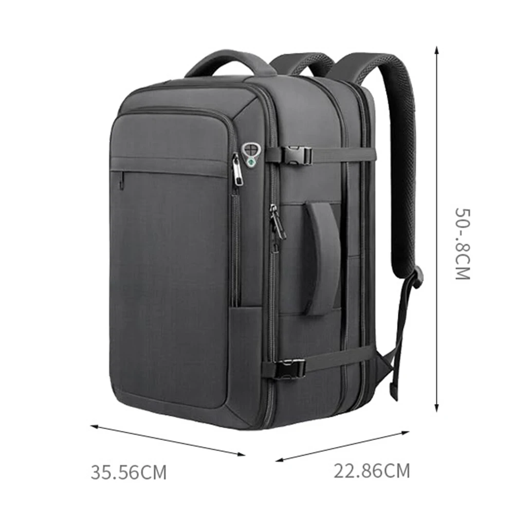 

Travel Backpack Expandable Travel Backpack Large Capacity Business Commuter Backpack Air Cushion Strap Rechargeable Computer Bag
