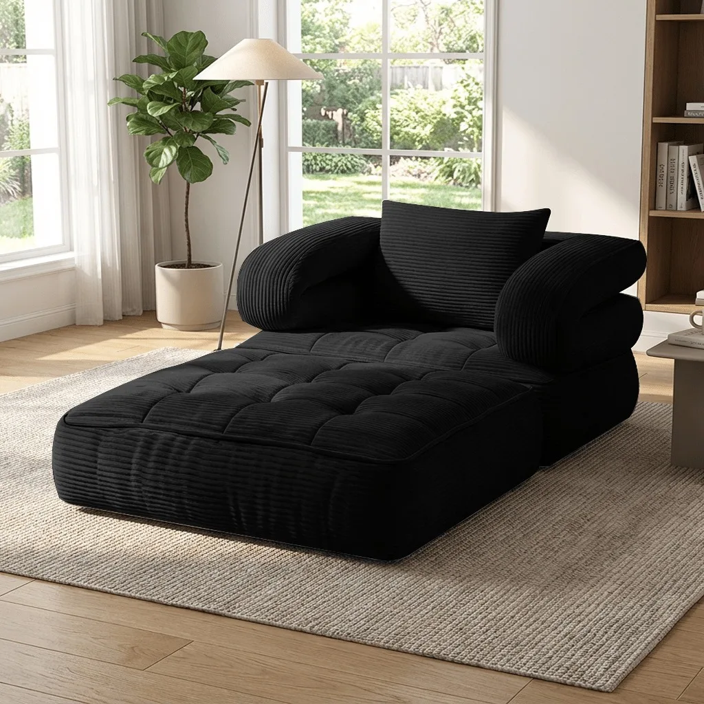 Vacuum Compression Sofa 2-in-1 Foldable Sofa Bed Single Lazy Tatami Sofa Living Room Portable Folding Couch New Arrival 2026