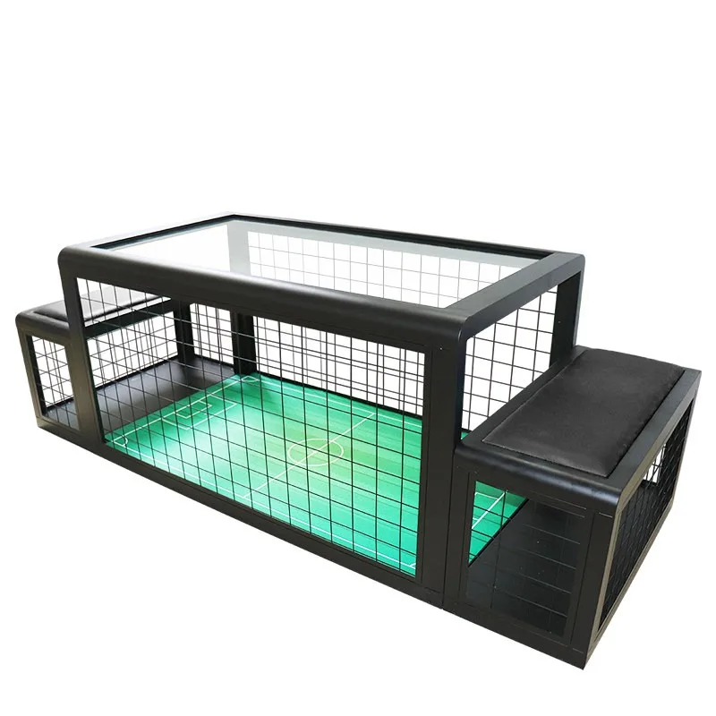 Under the table football machine sports game equipment, interactive warm-up activity props real double play football table
