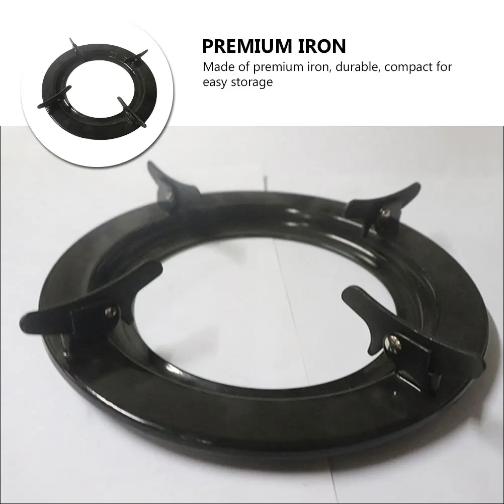 

1pc Gas Stove Bracket Iron Support Frame for Pots Woks Frying Pans Kitchen Racks Holders Compact Stable Cookware Stand