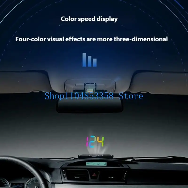 652F Multifunctional Vehicle Head Up Display With Plug And Drive Functionality For Travelers Various Driving Conditions