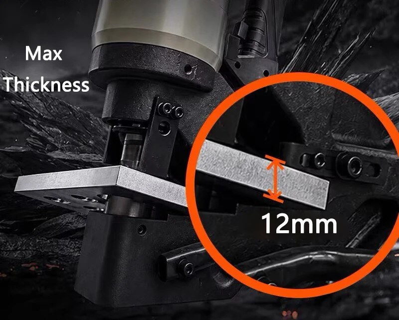 Steel Structure Punching Machine H-Steel I-beam Steel Photovoltaic Puncher Electric Hydraulic Hole Opening Machine Thick 12mm