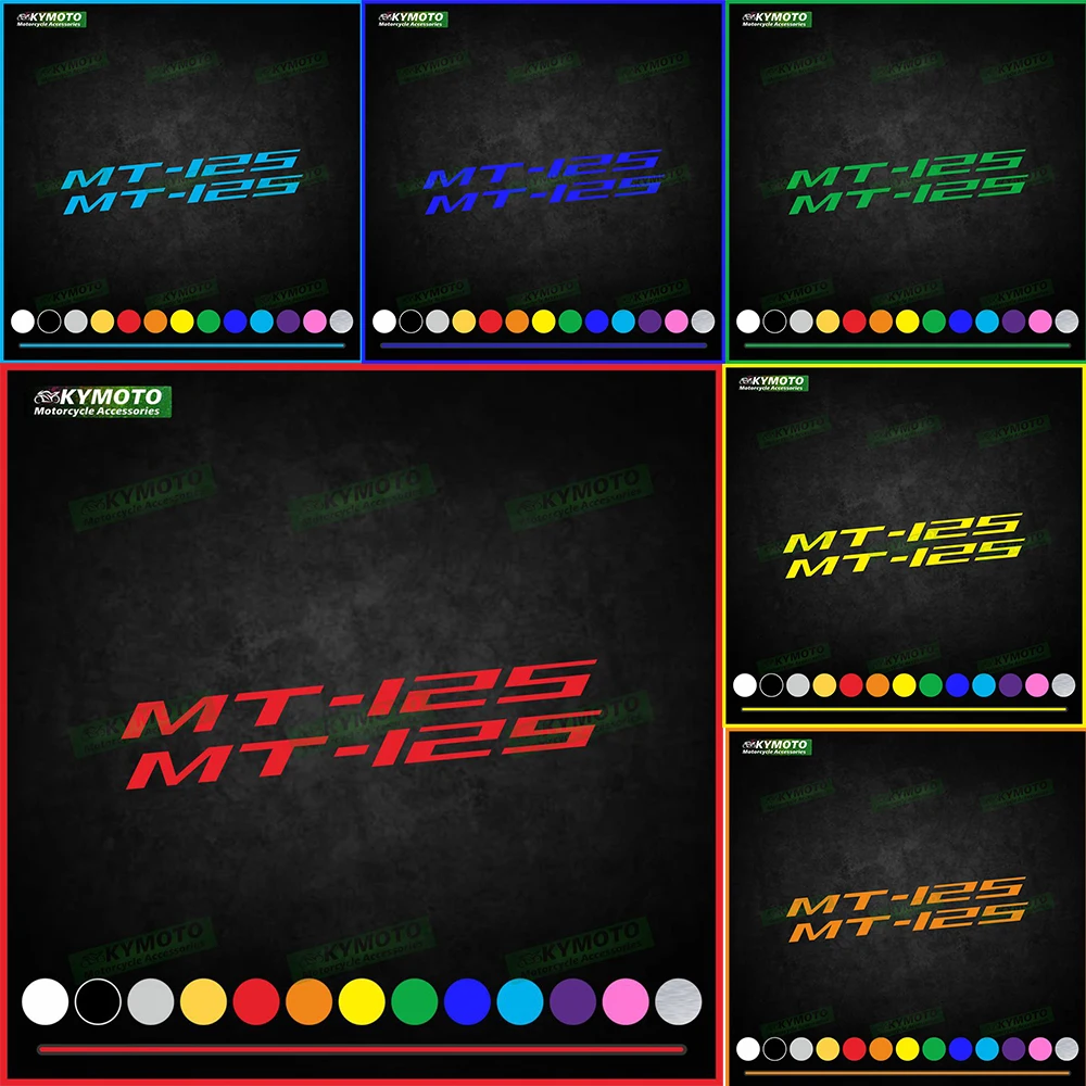

For YZF MT-125 MT125 motorcycle accessories decals fairing decoration helmet fuel tank engine logo reflective sticker