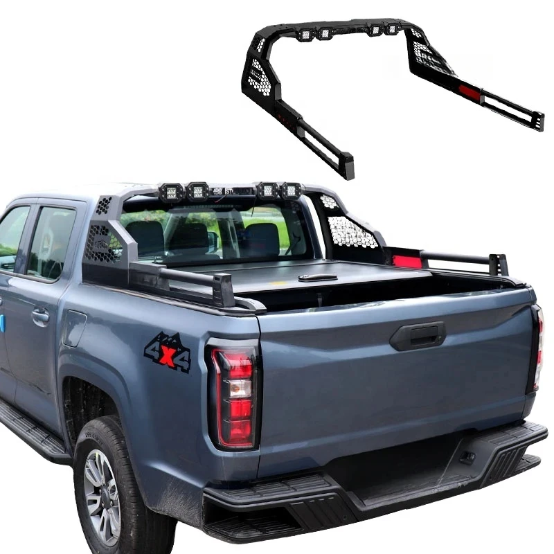 PrimeSelect Car Accsori Steel Black Sport Roll Bar 4X4 Pickup Universal For D-Max Hilux Tacoma Tundra