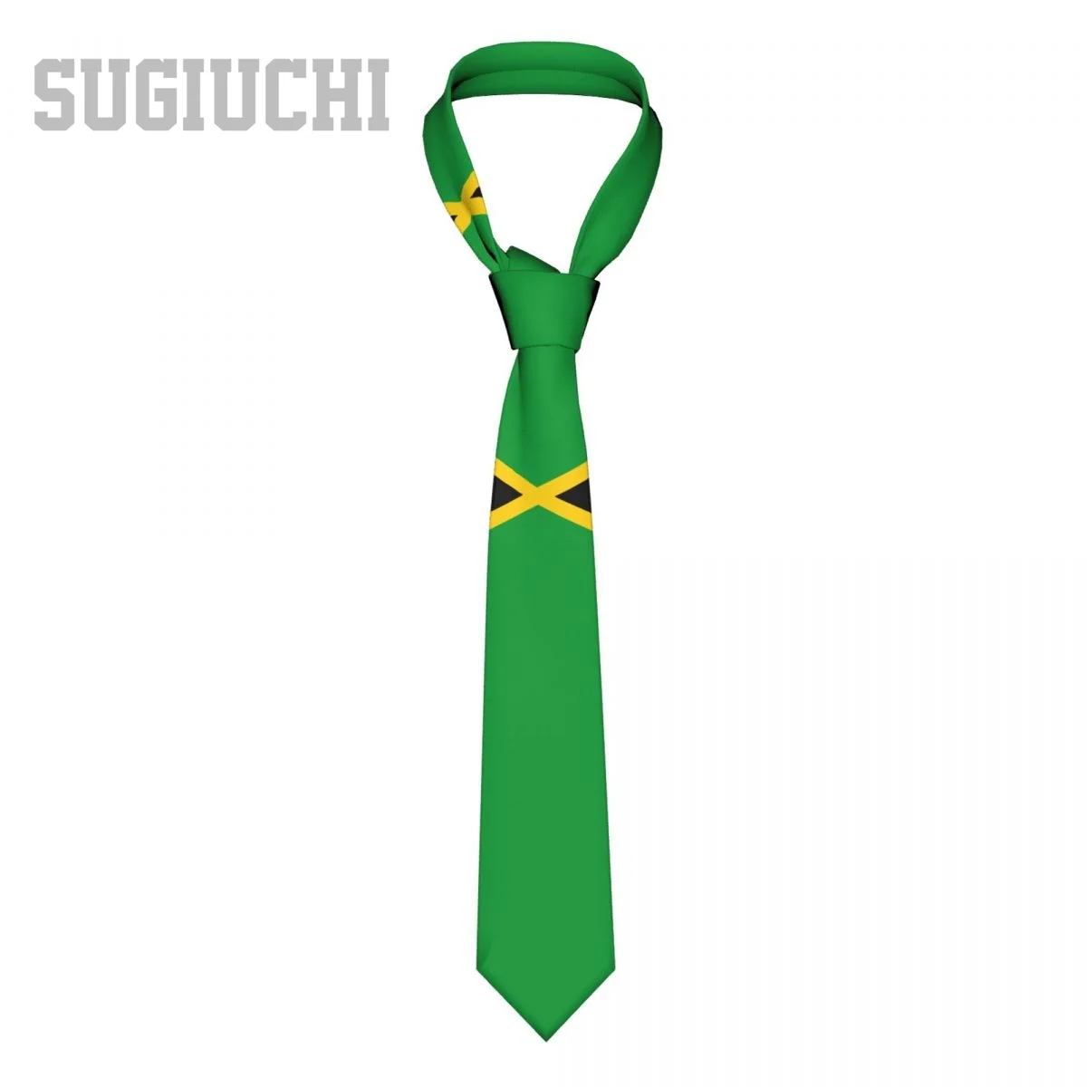 

Jamaica Flag Emblem Men Women Neck Ties Casual Plaid Tie Suits Slim Wedding Party Business Necktie Gravatas