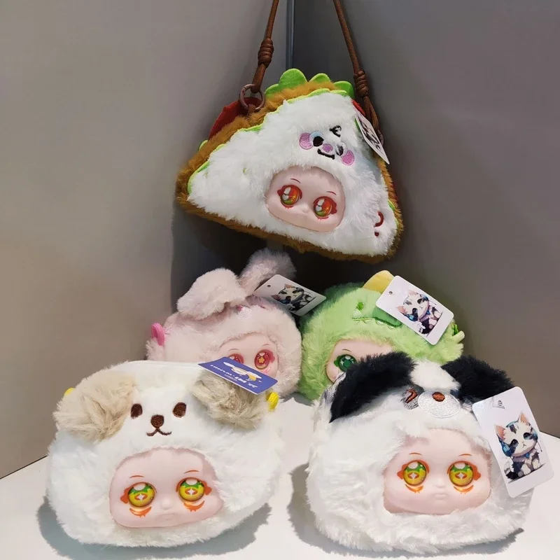 جديد لطيف سلسلة الأرنب الصغير حوالي 15 سنتيمتر حقيبة شخصية لطيف مع حقيبة طلاء الفينيل الحيوان مفاجأة فتاة هدية ﻿