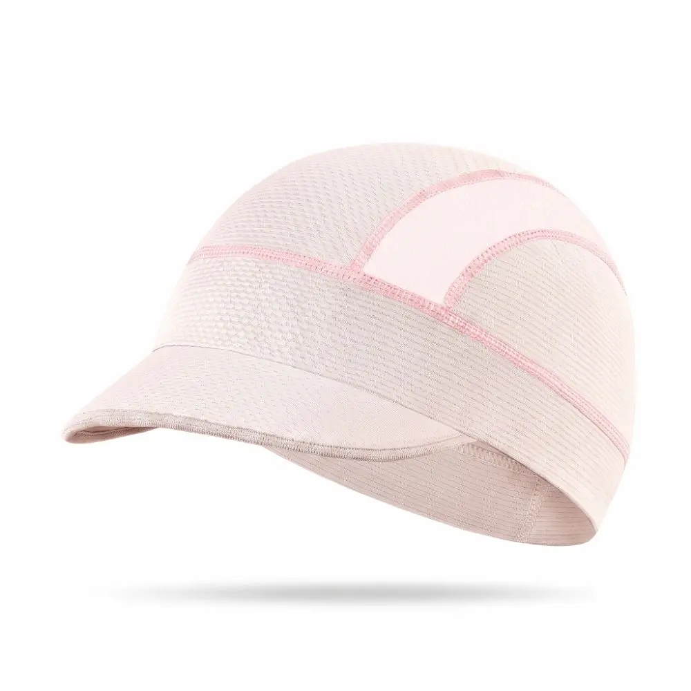 Breathable Mesh Cycling Caps Sweat Absorption Small Brim Running Hat Thin Design Polyester Material Sports Sunhat Outdoor Sports