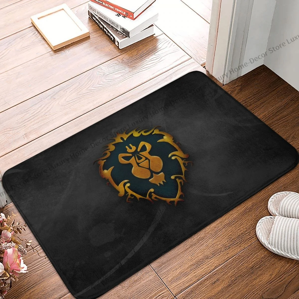 

World of Warcraft Non-slip Doormat Lion-Symbol Bath Kitchen Mat Welcome Carpet Indoor Pattern Decor