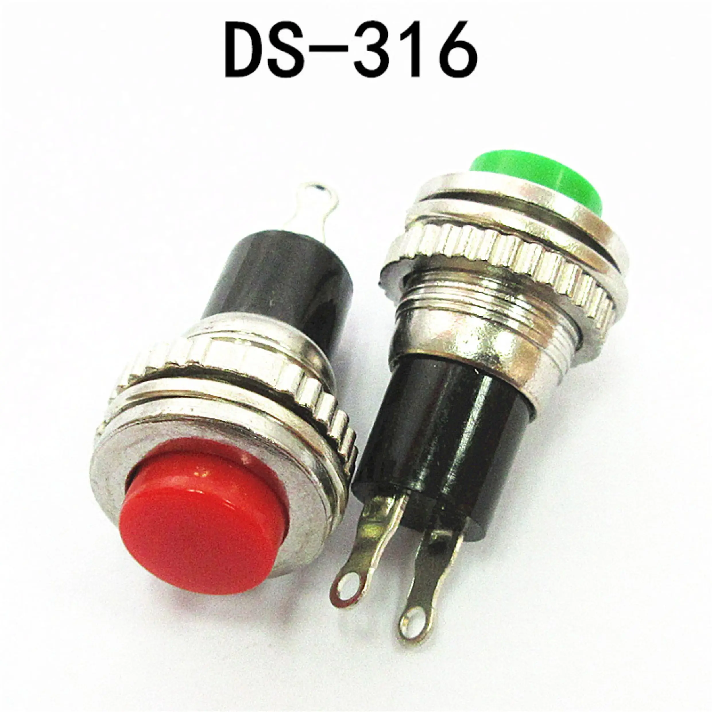 10-mm-Knopfschalter DS-316 DS-314, selbstrückstellender Türklingel-Horn-Schalter, ohne Verriegelung – Detail 4