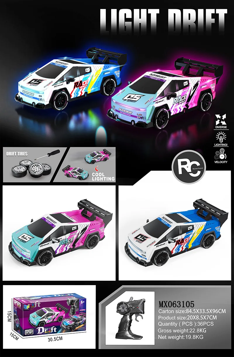 Rc Car For Gtr 2.4g Drift Racing 4wd Championship Off-Road Radio Rc Car High Speed Electronic Toys Children'S Birthday Gift