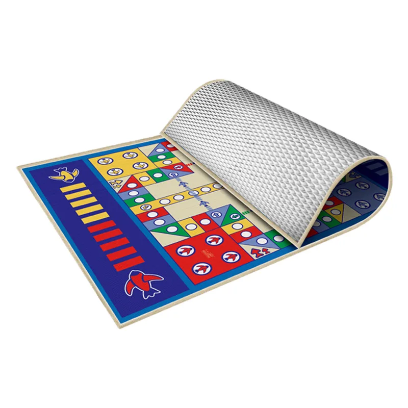 سجادة شطرنج طائرة للأطفال كبيرة الحجم على الوجهين لعبة الداما الكبار المليونير لعبة الشطرنج لعبة تعليمية لعبة الطاولة