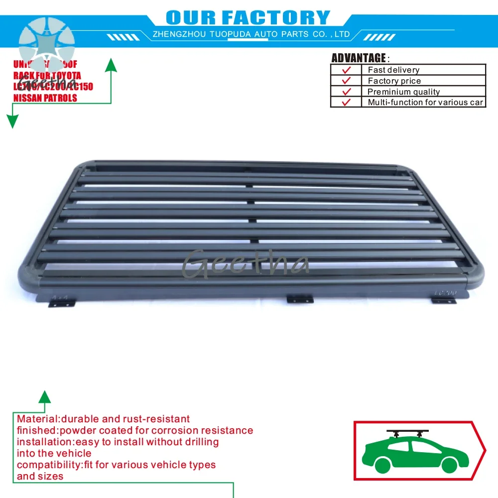 

UNIVERSAL ROOF RACKS TONNEAU COVERS Heavy Duty Roof Mounted Basket for TOYOTA LC100 LC150 LC200 NISSAN PATROL
