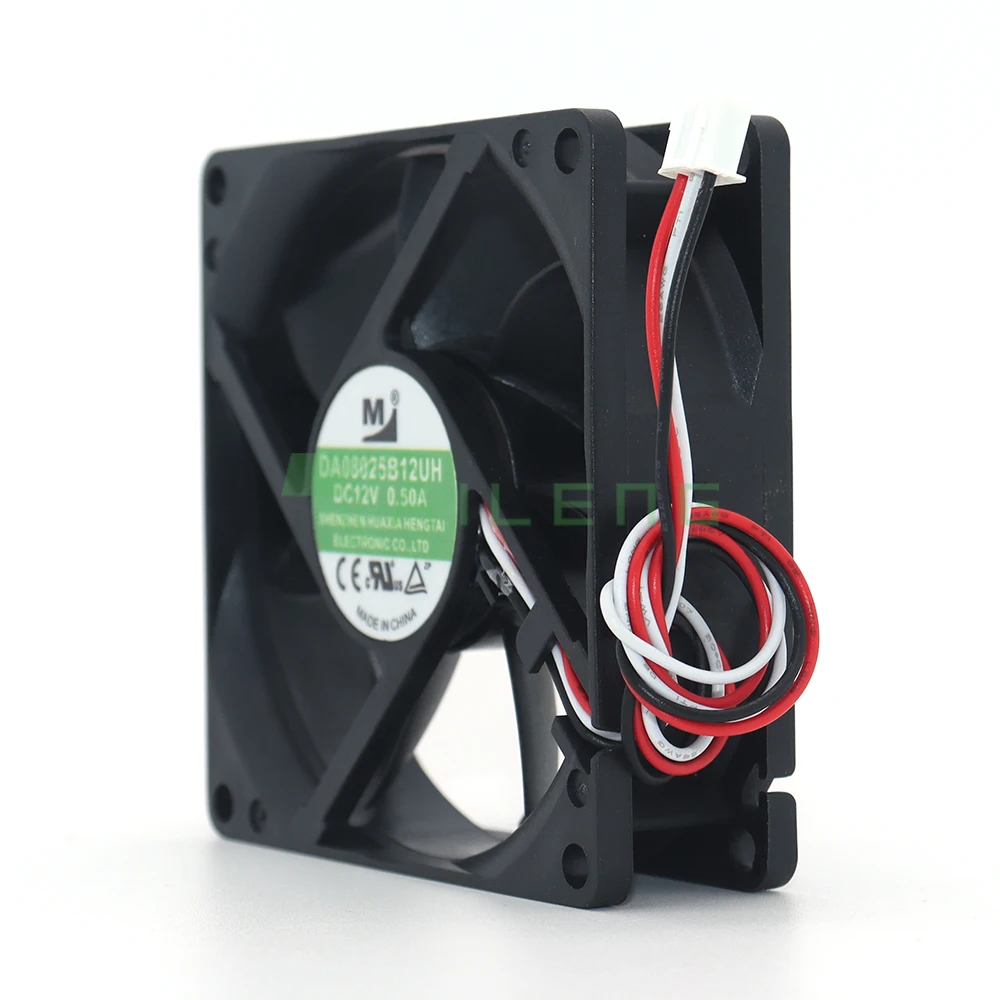 Cooling Fan Server Inverter Power Supply DA08025B12UR 8cm 8025 80x80x25mm 80mm Fan DC 12V 0.50A Dual Ball Bearing High-Volume