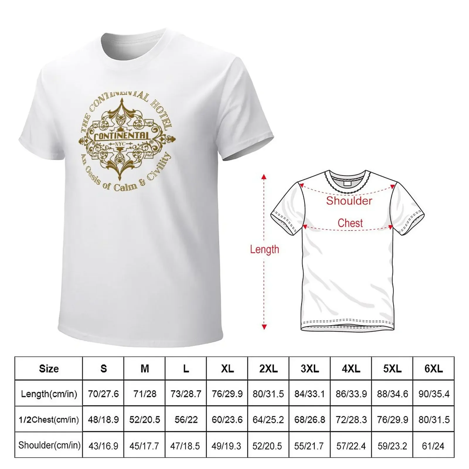 The Continental T-Shirt summer top shirts graphic tees hippie clothes plain black t shirts men