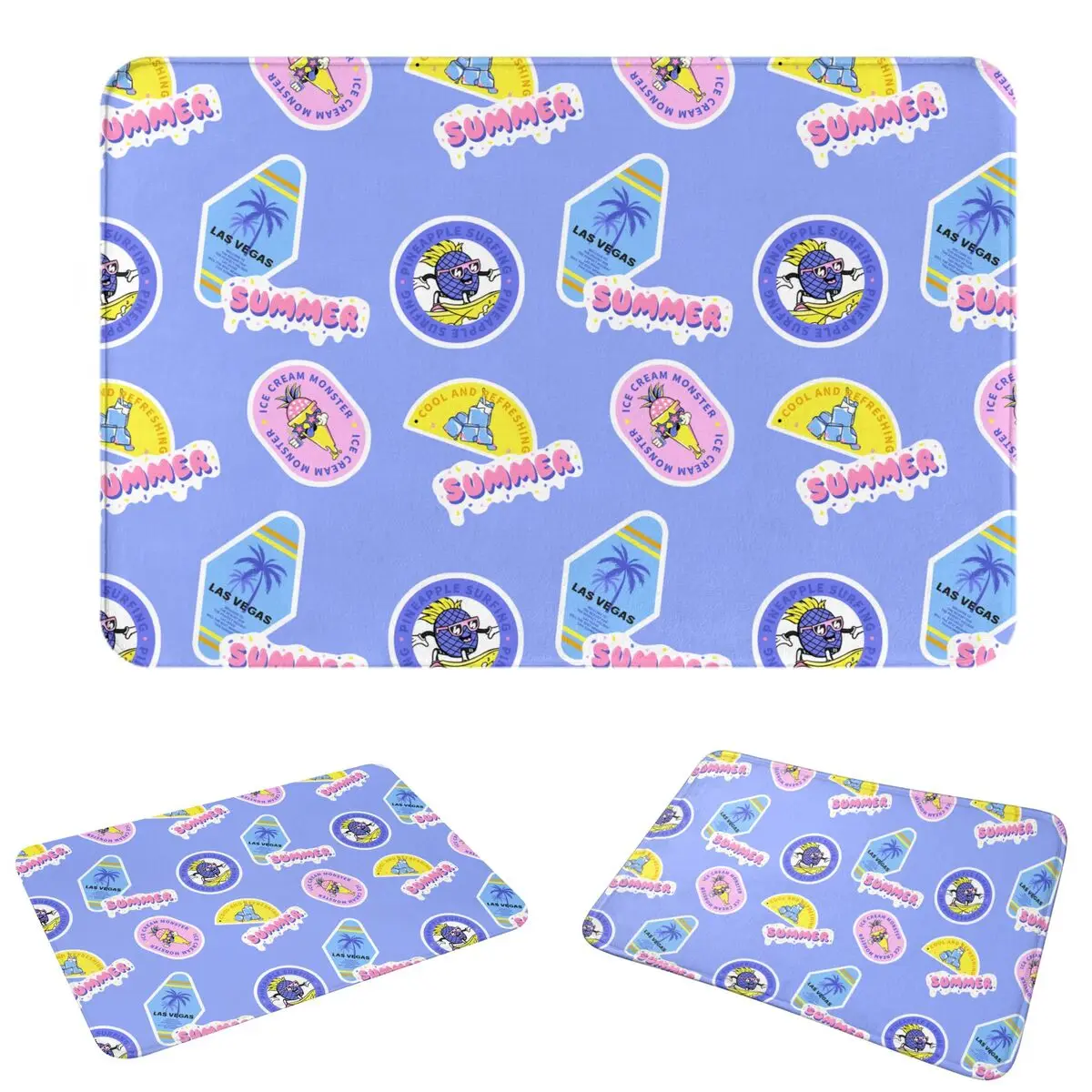 Summer Label Non-slip Doormat Floor Mat Absorbent Mat Carpet Rug for Kitchen Entrance Home Balcony Footpad Mats